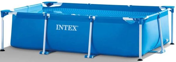 Каркасный бассейн Intex Rectangular Frame 260*65 синий, 2282 л